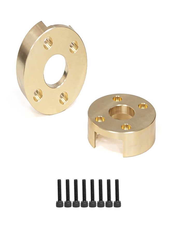 XSYGO 2pcs 82g Brass Wheel Weights RC Block Counterweigh Upgrade Parts for Axial 1/8 AXP8 GILAMON 2.2 4X4 RTR Trail Buggy - Image 2
